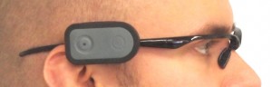 Quha Zono Gyroscopic mouse attached to an eyeglasses frame.