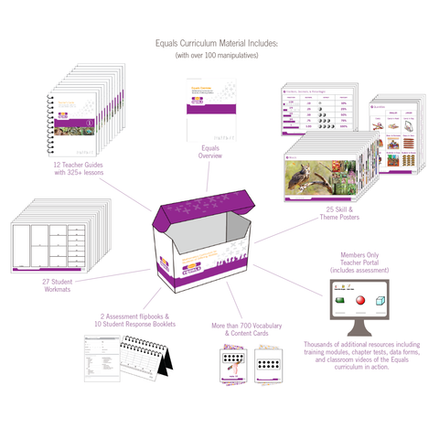 contents included in the Equals Math Kit