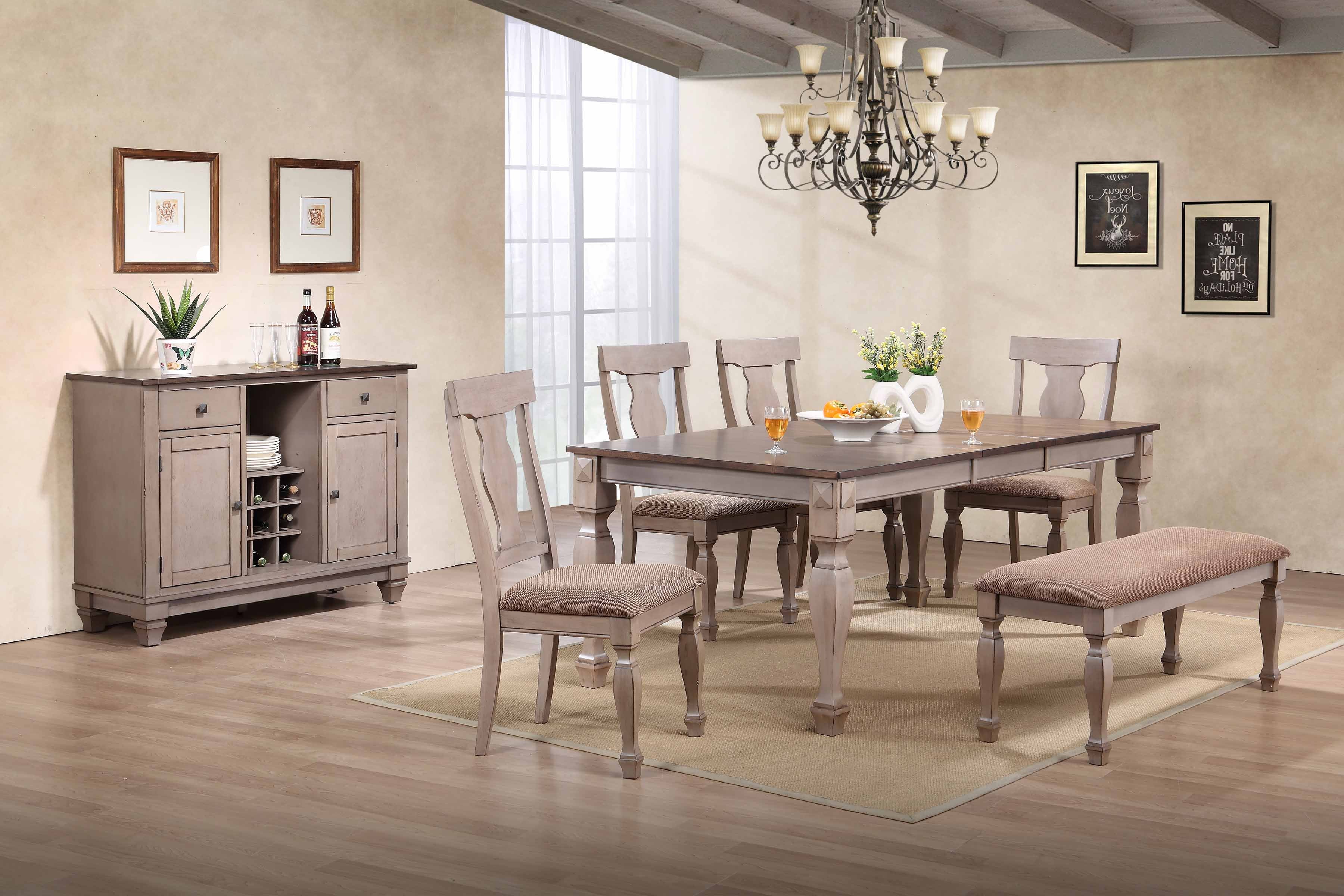 Joanna Dining Collection, Brown Wood & Polyester
