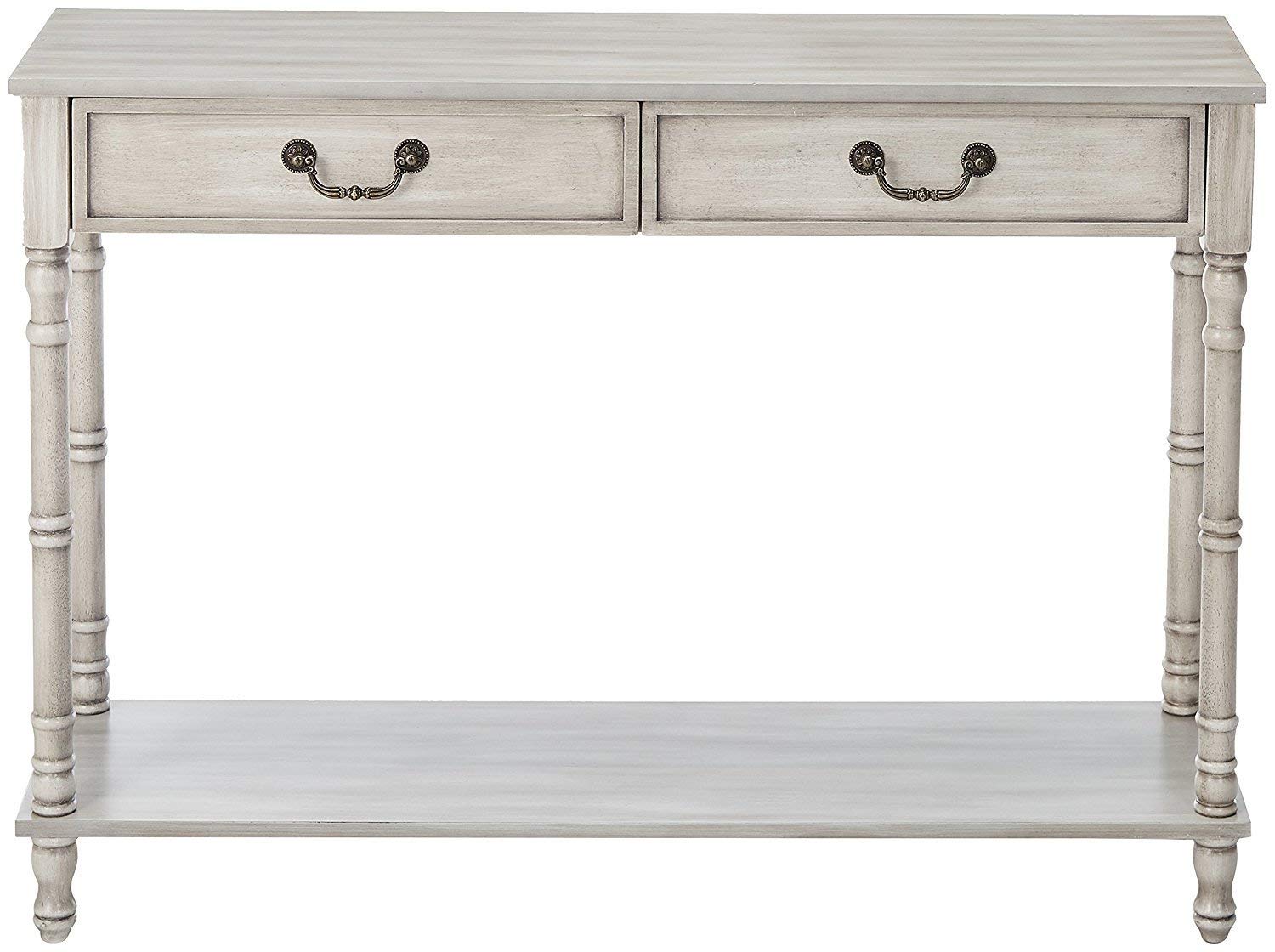 white wood sofa table