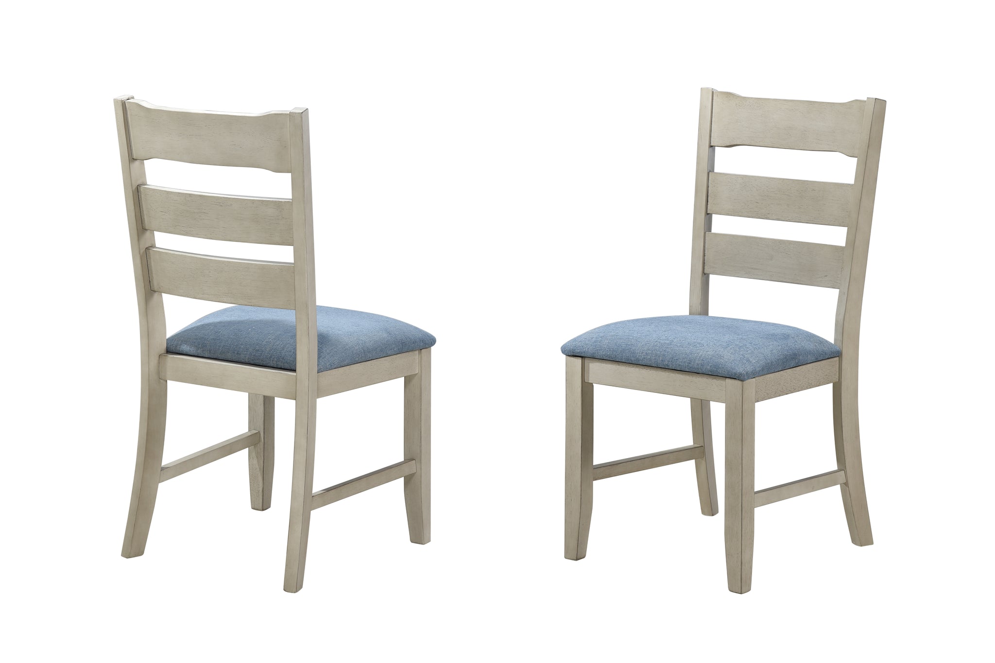 white fabric kitchen chairs