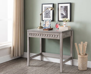 Bekah Home Office Workstation Computer Writing Desk With Storage Drawer Wash Gray Wood Industrial Style Pilaster Designs