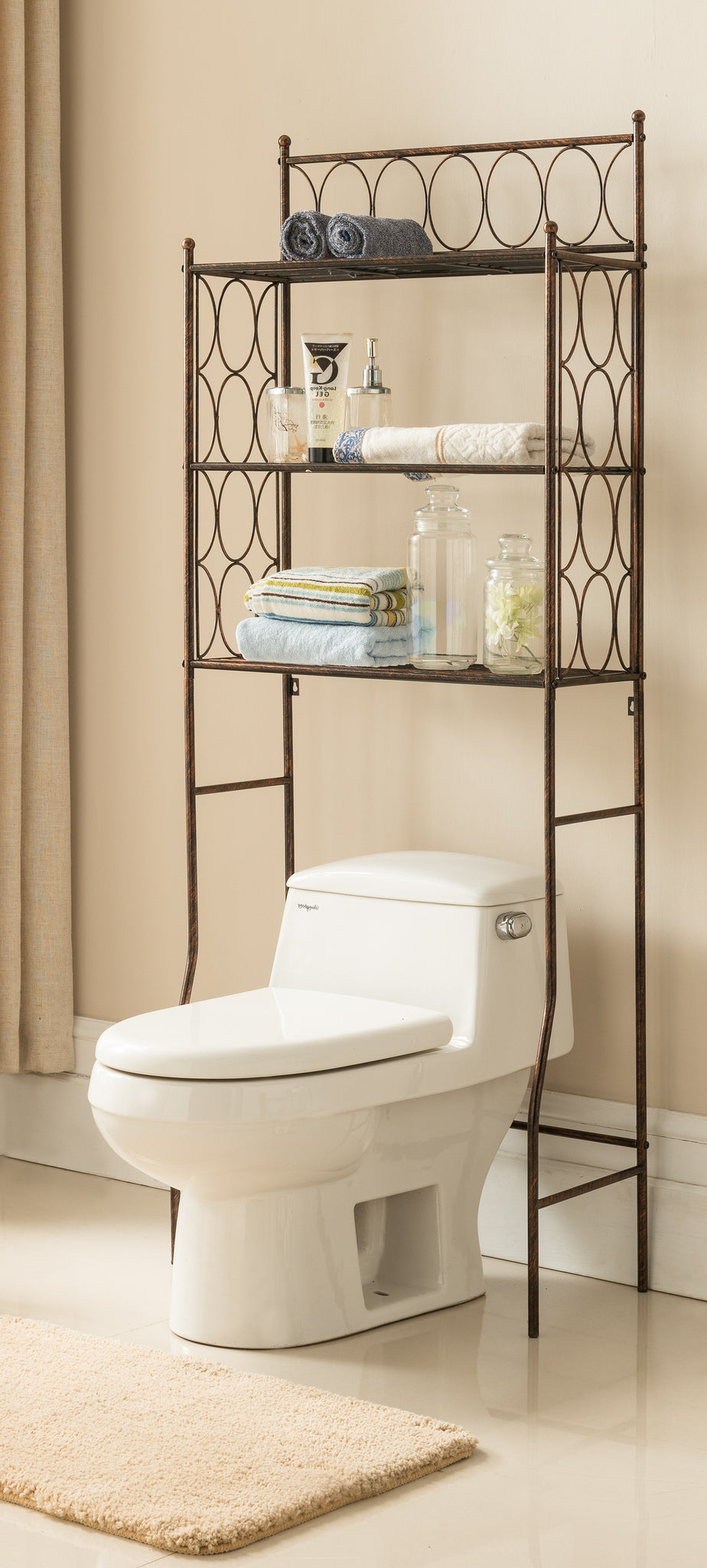 Exeter Over The Toilet Bathroom Spacesaver Storage Rack Organizer