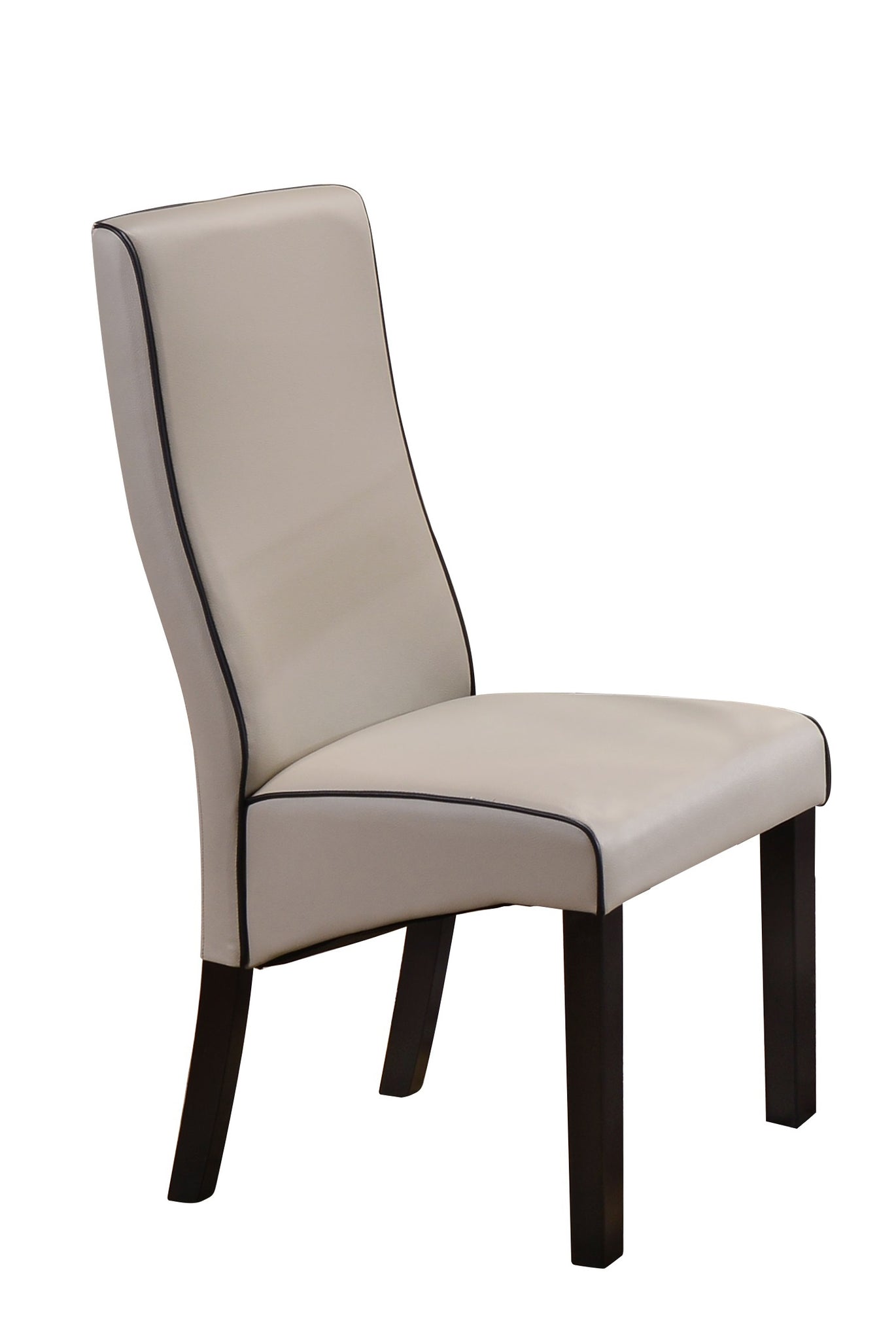 Eugene Parsons Dining Chairs Gray Faux Leather 