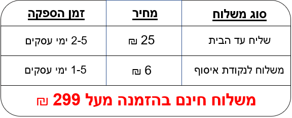 מדיניות משלוחים