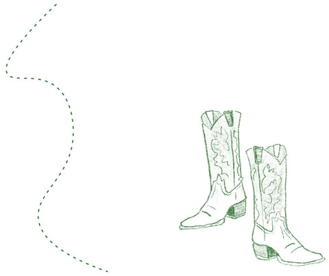 illustration of cowboy boot