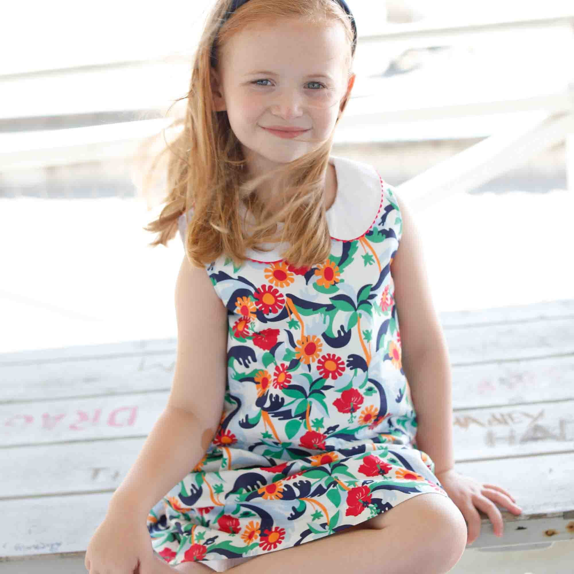 Maddie Dress Olina Print Classic Prep