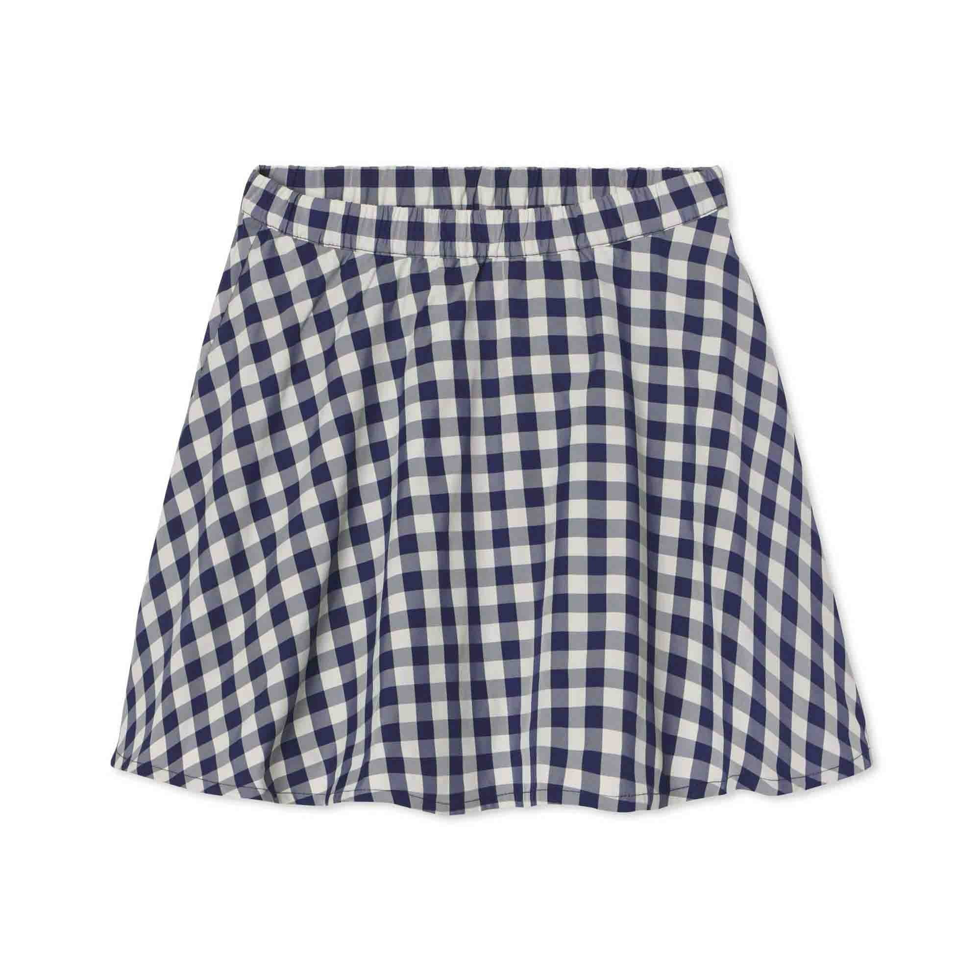 Sabrina Skirt, Midnight Gingham Taffeta - Classic Prep