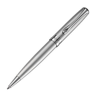 Diplomat Excellence A2 Guilloche Chrome Fountain Pen - Pen Savings