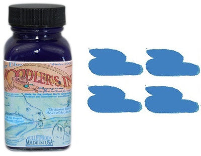 Noodler's Ink Fountain Pen Bottled Ink with Eyedropper, 4.5 Ounce, 11 Color options (Polar Blue)