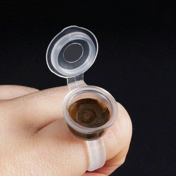 Pigment Cup Rings with Lids (50 pcs) - Brow Shop
