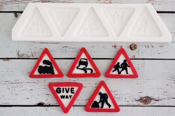 uk-road-signs-triangle-warning-sign-silicone-mould-by-ellam-sugarcraf