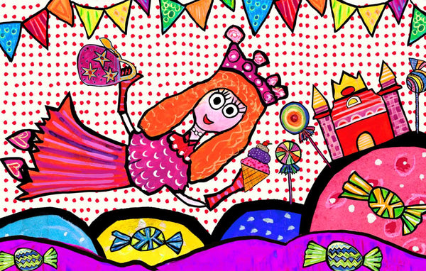 kids princess activity placemat –