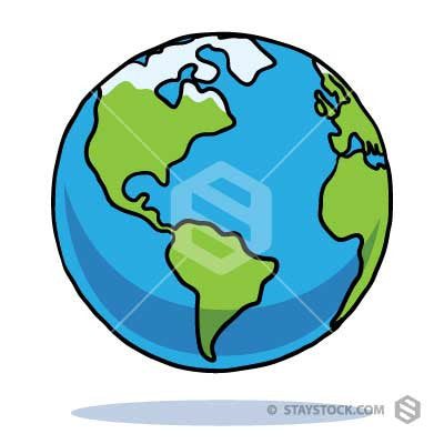 Cartoon Earth Art – StayStock