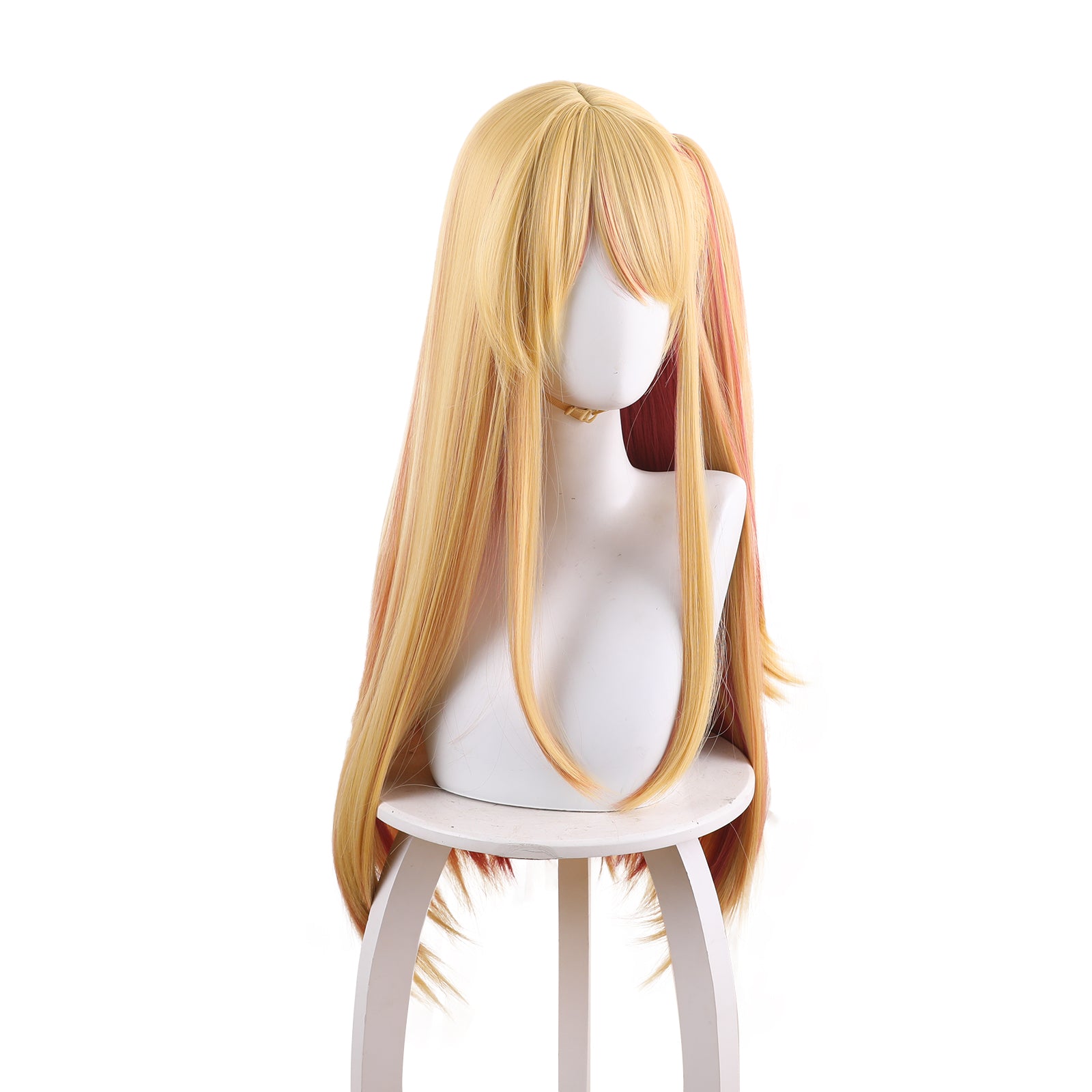 Anime Summer Time Rendering Light Milk Gold Long Straight Hair Cosplay Wig  Prop