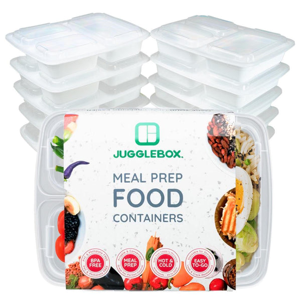 30x 3 Compartment Meal Prep Food Storage Containers NEW VERSION – Jugglebox  Australia