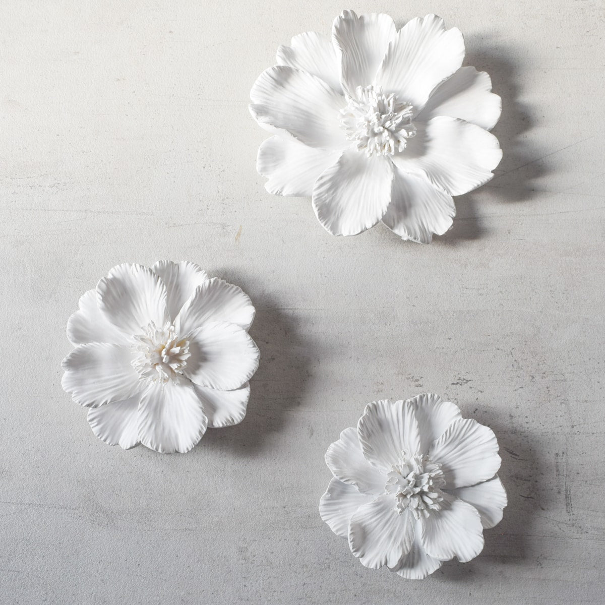 Buy Peony Ceramic Flowers Wall Sculptures - Home Artisan