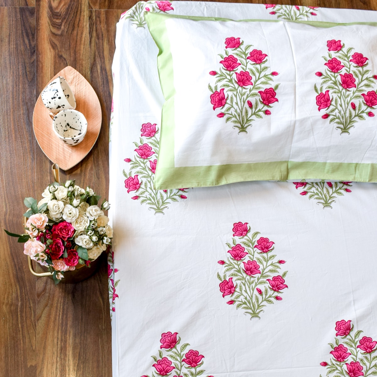 Bed Sheet Flower Design A Toutcom