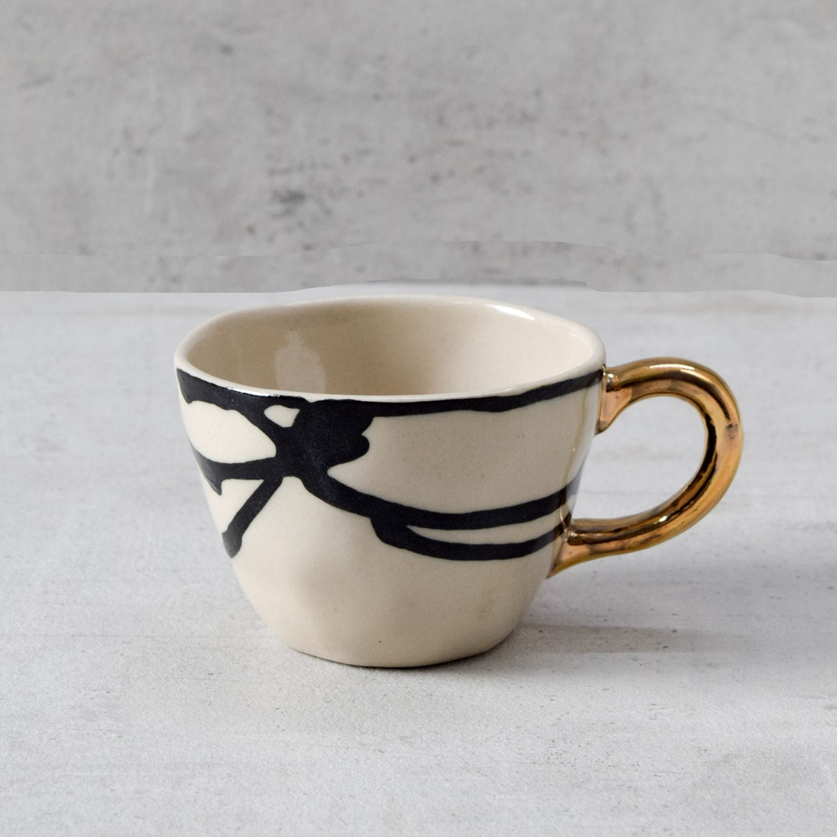 Catalina Brushstrokes Handmade Ceramic Cup