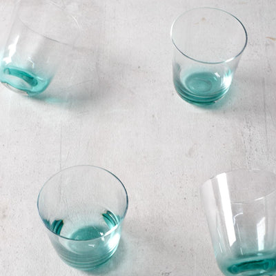 turquoise drinking glasses