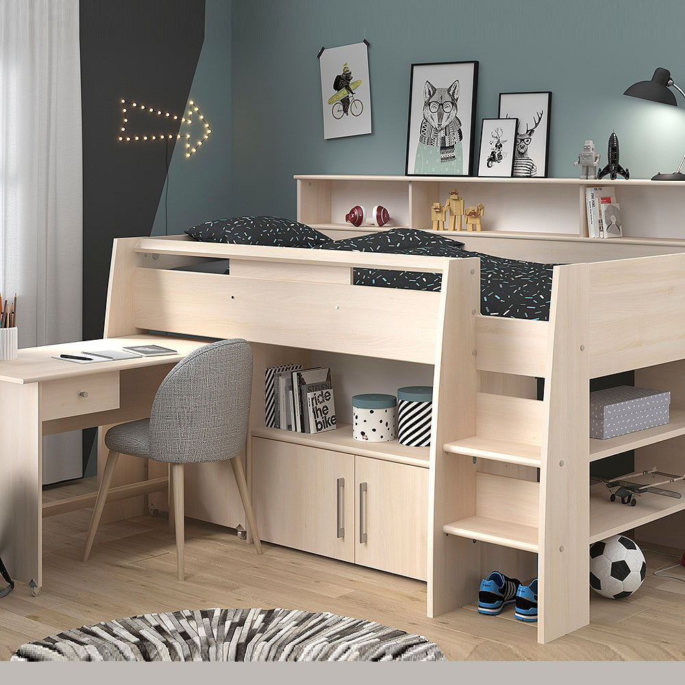 teenager cabin bed with desk