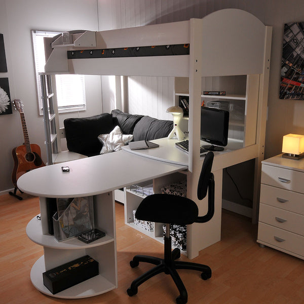 teenager cabin bed with desk