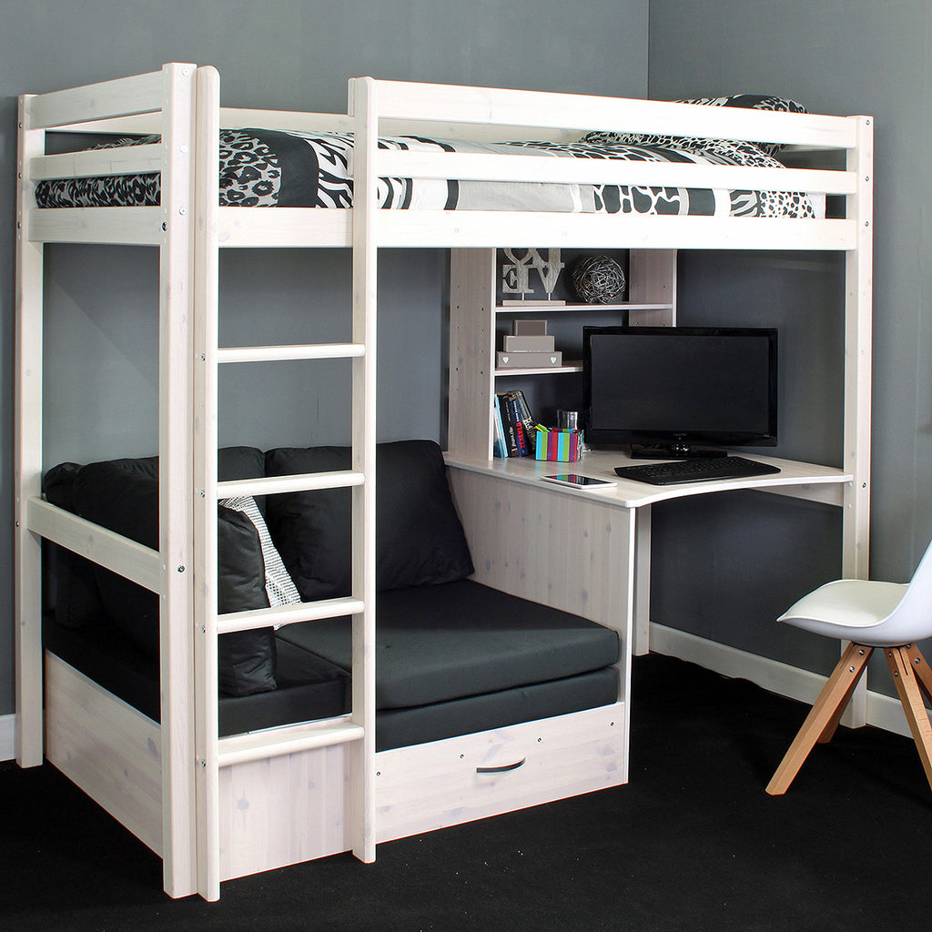 kids high sleeper with desk