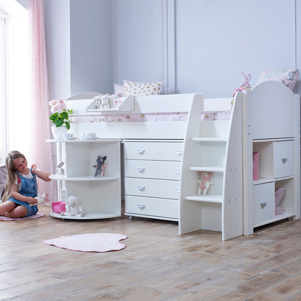 cabin bed with drawers and desk