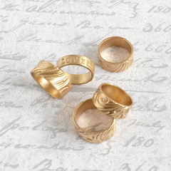 Bonschelle bronze rings
