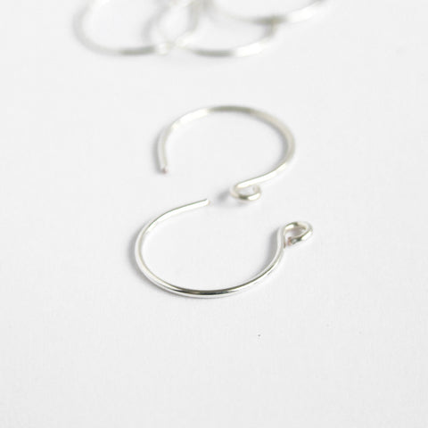 Handmade silver plated modern earwires by Bonschelle