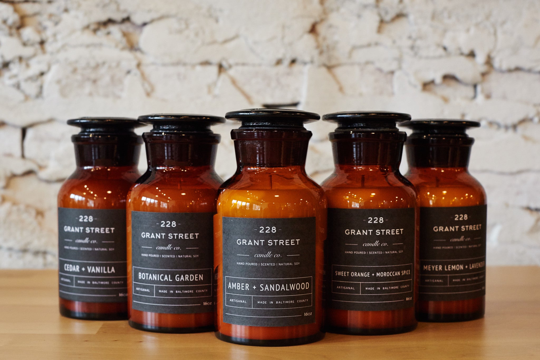 Oakmoss + Amber Apothecary Jar – 228 Grant Street Candle Co.