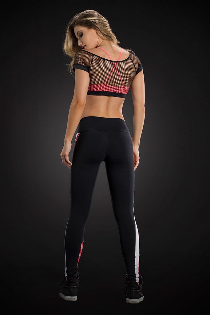 Oxyfit Wire Red Shin Running Leggings