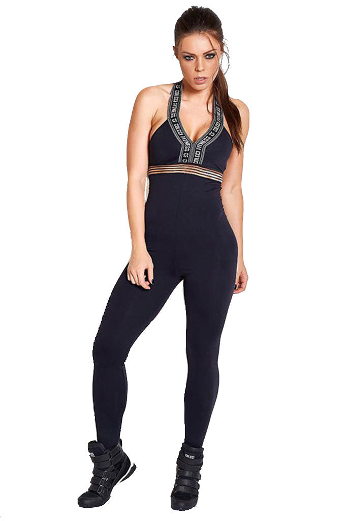 COLCCI FITNESS Translucid Waist Sexy Workout Jumpsuit | Specialità ...