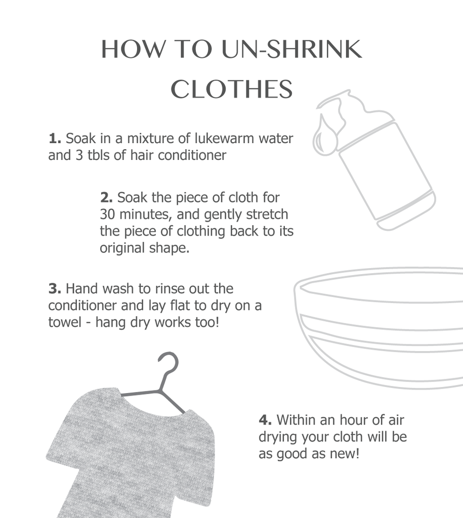 How To Un-Shrink clothes? - SiiZU | Luxury Quality. Ethical Fashion ...
