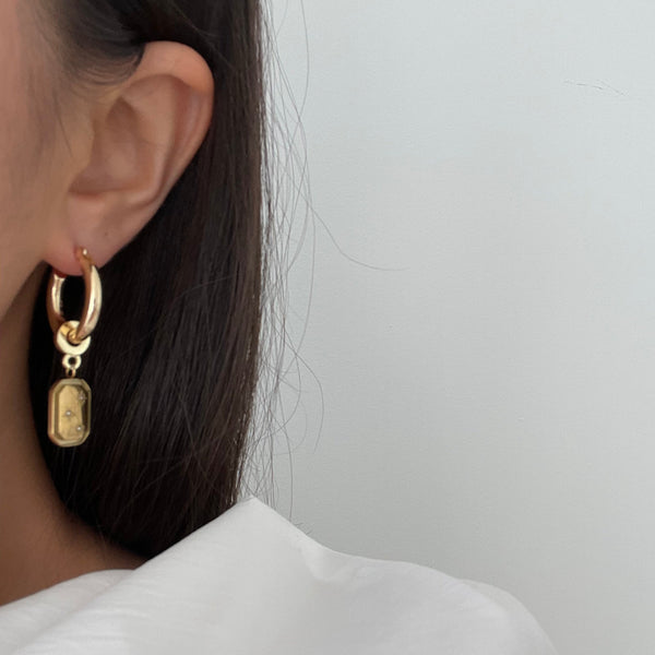 Amour Lock Earrings - Sustainable and Ethical Jewelry in NYC – SiiZU