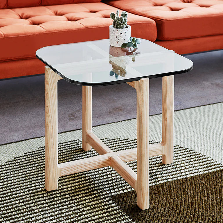 GUS Modern Quarry End Table - Glass