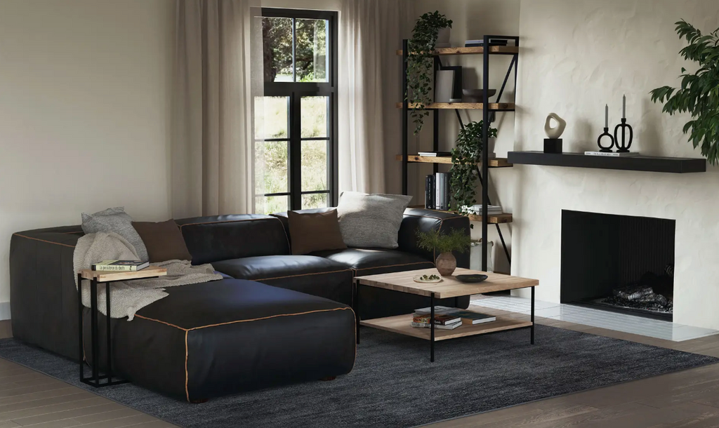 Moe's Lex 5 Shelf Rustic Design Home and Interior Furniture Designs