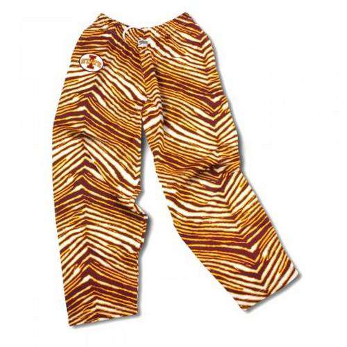 Men's Cincinnati Bengals Zubaz Black/Orange Zebra Pants