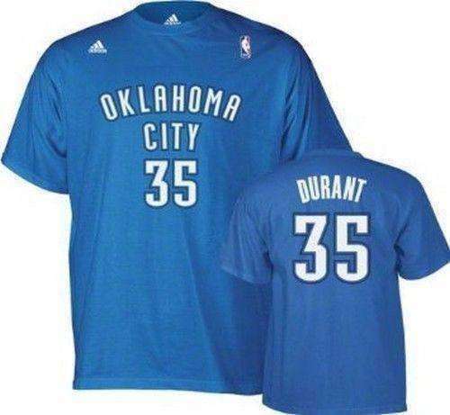 Kevin Durant Oklahoma City Thunder NBA Adidas player t-shirt NWT OKC KD 35