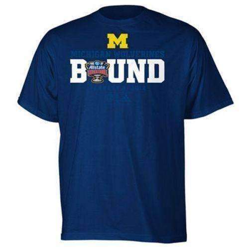 Michigan Wolverines 2012 BCS Sugar Bowl Bound t-shirt Adidas new NCAA Big Ten UM