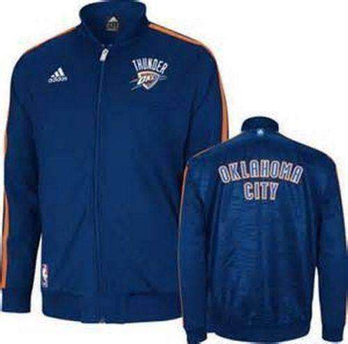 Oklahoma City Thunder NBA Adidas OKC On-Court Warm up Jacket NWT new with tags