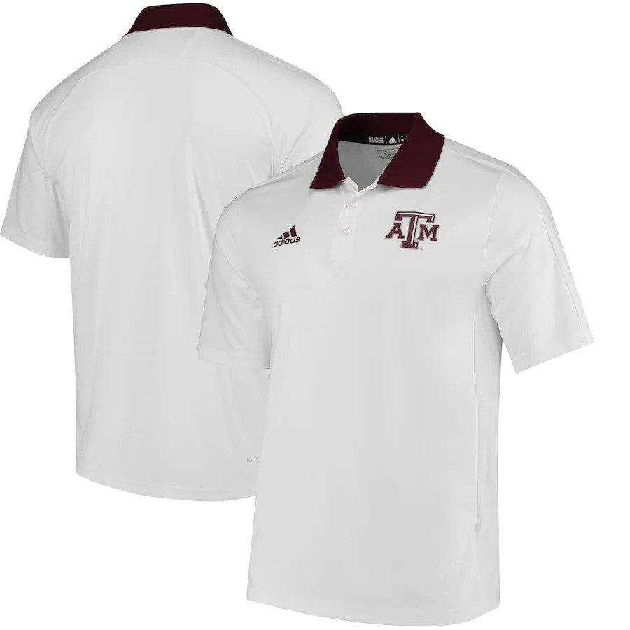 Texas A&M Aggies Football Coaches Polo Shirt by Adidas