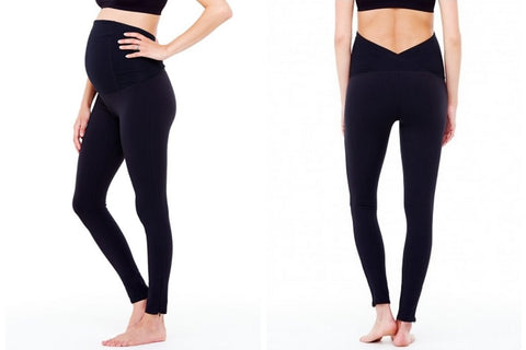 maternity active zip legging