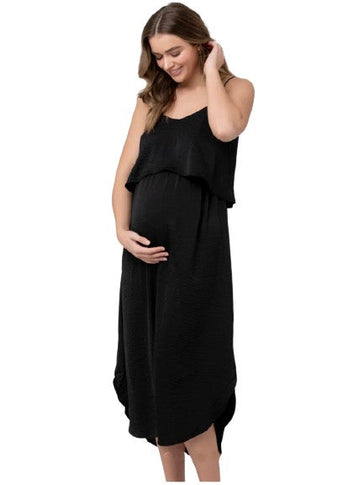 Buy Stylish Black Ribbon Maternity Nursing Dress - Lovemère