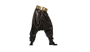 Black Rap Star Pants - Adult