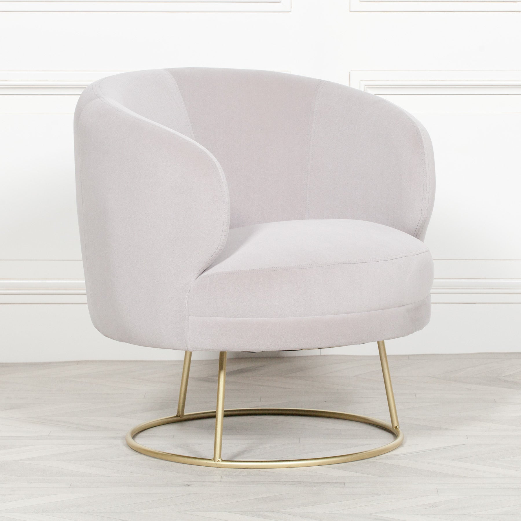 grey velvet art deco cocktail armchair