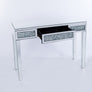 Diamond Crush Mirrored Venetian Glass Slim Console Table (108 x 36.5 x 78cm)