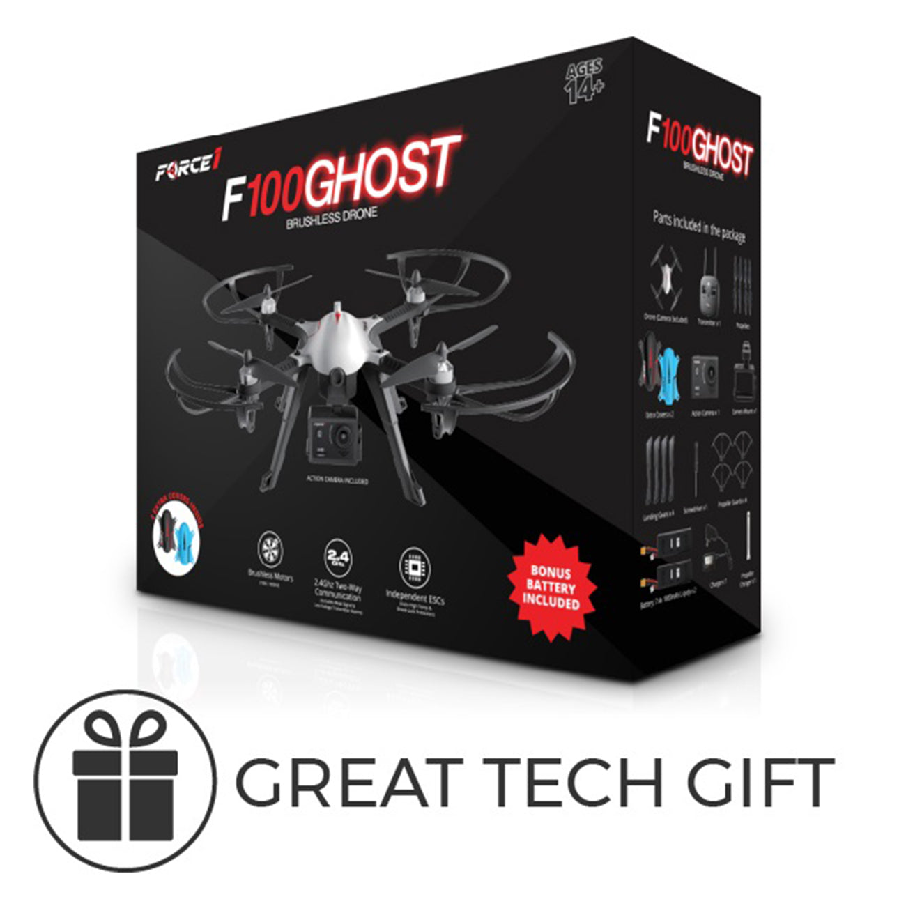 f100 ghost brushless drone