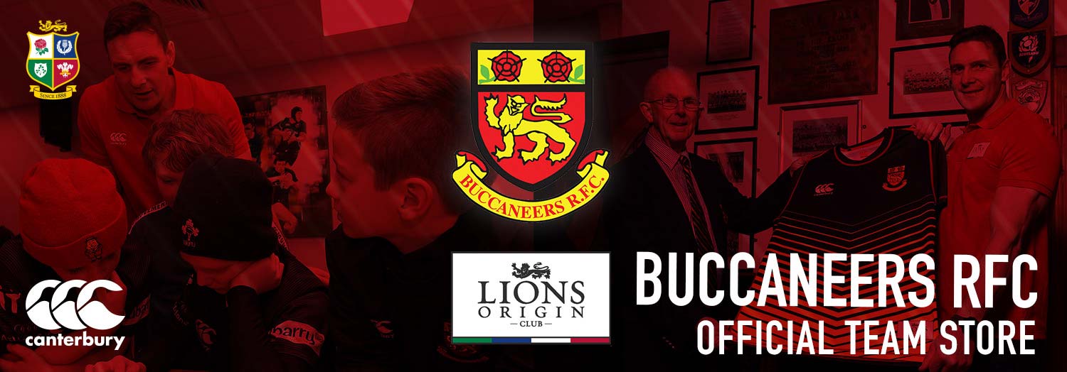 Buccaneers RFC Canterbury Lions Origin Team Wear Store.ie Banner