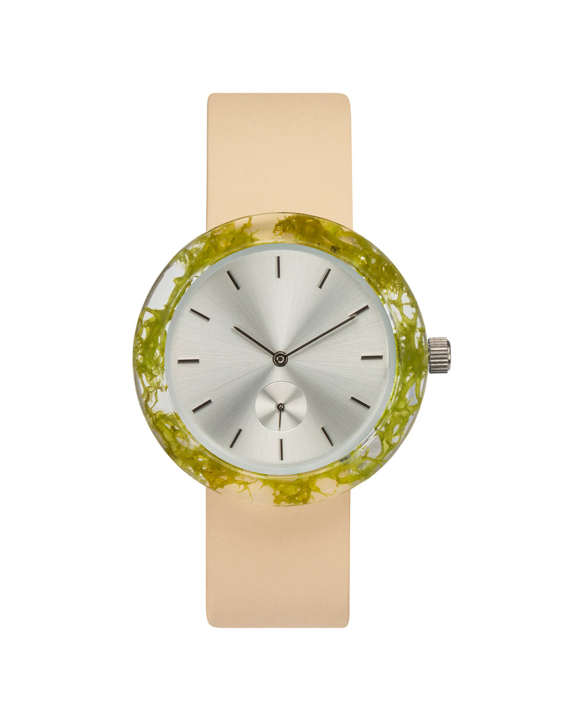 Green Reindeer Moss Botanist Watch - White Dial – Analog Watch Co.